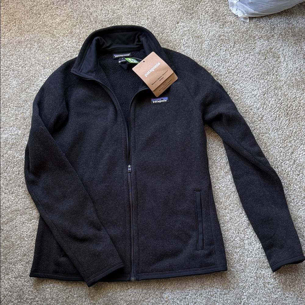 Patagonia Black Full-Zip Microfleece Jacket